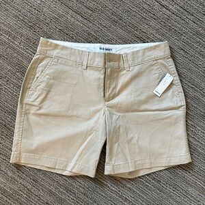 Old Navy Tan Bermuda Shorts Classic Style